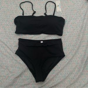 Black High waisted bikini swimsuit